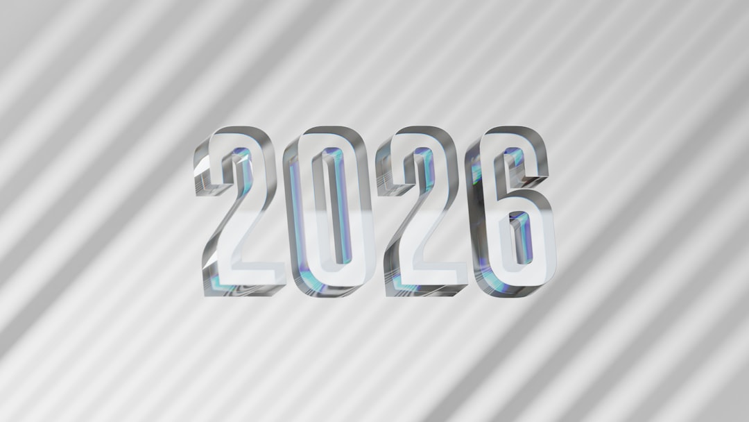 The year 2026 in clear, bold numbers